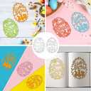 3 x Easter Die Cuts for Card Making, Easter Stamps and Dies, Easter Bunny Die Cuts for Card Making, Easter Eggs,Metal Happy Easter Words Scrapbooking Die Cuts, Easter Bunny, DIY Easter Decoration