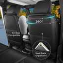 Seat Covers Custom Fit for Wrangler JK 2013-2017 4 Door, Pickup Truck Cover Cushion with Faux Leather Waterproof Seat Protector(Black, Full Set)