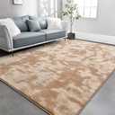 TWINNIS Large Area Rugs for Living Room Bedroom, 5x8 Feet, Super Soft Indoor Thickened Memory-Foam Carpets Easy-Cleaning, Modern Aesthetic Comfy Rug for Kids Room Home Decor, Tie-Dyed Beige