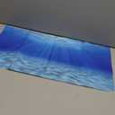 AWERT Undersea Theme Aquarium Background Sunshine Underwater World Fish Tank Background 24x12 inches