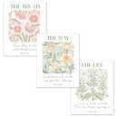 HoneyKICK Christian Wall Art Set of 3 Posters, The Way, Truth, Life, Scripture Wall Art & Christian Décor, 11 x 14 Inches Unframed, Cardstock Paper