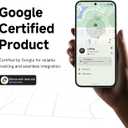 Air Tags for Android, Bluetooth Tracker for Google Find Hub (Find My Device) App, Item Finder Locator for Keys, Luggage, Backpack, Purse (BLK, 4PCS)