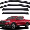 Window Visors Rain Guards for 2017-2025 Honda Ridgeline, Out-Channel Window Vent Wind Deflectors Visors Shades for 17-25 Honda Ridgeline