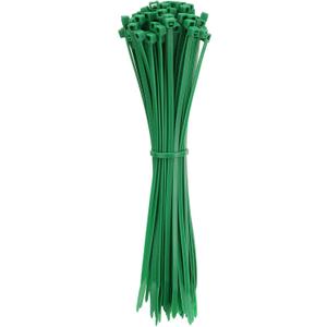 3 x HARFINGTON 100pcs Cable Zip Ties, Plastic Nylon Ties Wraps, 8-Inch / 200mm Self-Locking Wire Cord Electrical Management Zip-Ties for Home, Office, Workshop, Outdoor Garden, 20LBS, Green