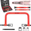 BILITOOLS 13pcs Valve Spring Compressor Tools with Straight Valve Stem Seal Plier, Valve Lapping/Grinding Tool