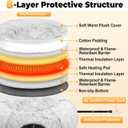 Heated Cat Bed Indoor  31.5'' Cozy Warming Donut Cat Tunnel Bed with Timer & Temp Adjustable, Removable Waterproof Electric Heating pad, Play & Rest in One, Treat Your Kitty to Warmth & Fun