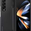 SAMSUNG Galaxy Z Fold4 Standing Cover with S Pen and S Pen Holder, Protective Phone Case with Kickstand for Hands Free Viewing, US Version, Black