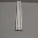 4 PCS Spring Tension Curtain Rod Adjustable Length 41-74 Inches, No Drilling, Tension Rod Suitable for Windows, Bathroom, Cabinets, Wardrobes （White) (white)