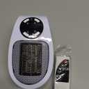 Mini Plug in Heater, Portable Wall Space Heater with Remote, Small Wall Outlet Heating with Adjustable Thermostat and 12H Timer, LED Display for Home Office Bathroom Indoor Use