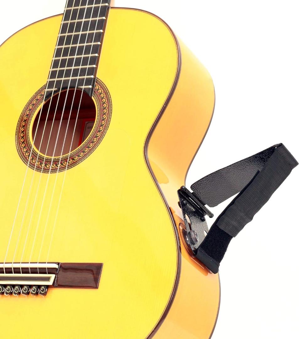 Tenor TPGS+ Professional Ergonomic Guitar Rest, Guitar Lifter, Guitar Foot Stool, Footstool Strap, Professional Posa Guitar Support for Classical, Flamenco, Acoustic or Arch Top Guitar Players.