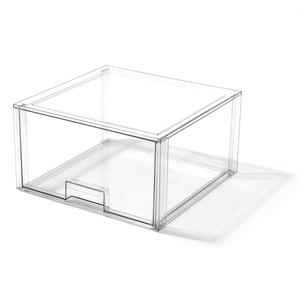 BINO | Stackable Storage Drawers, Tall X-Large - Clear | THE CRATE COLLECTION | Storage Bins With Drawers | Bathroom Organizers | Under Sink Organizer | Vanity Cabinet Home Organization