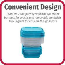 Goodcoock GC Meal Prep 3 Cmprt Rectangle 1.3 Cups/3 L Goodcoock GC Meal Prep 3 Cmprt Rectangle 1.3 Cups/3 L
