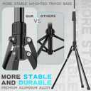 UBeesize 92 Cell Phone Tripod Stand with 16.5 Gooseneck and Remote, Overhead Tripod with Adjustable 360Ball Head & Phone Holder for iPhone17 Pro Max/Pro/Plus/ /16/15/14/13, Android Cell Phone