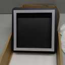 Black Modern LED Ceiling Light, Square Flush Mount Ceiling Hallway Light Fxitures, 6000K Cold White Small Close to Ceilings Lamp for Bedroom Hallway Kitchen Balcony Cloakroom