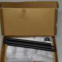 Double Towel Bar, 24Inch Towel Rack for Bathroom, Stainless Steel Double Bath Towel Bar, Wall Mounted Towel Holder, Double Towel Rod Towel Rail Hanger for Wall, Kitchen (Matte Black)