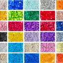 LIRUNQIU 15000 Pieces Diamond Painting Beads, Round 5D Resin Rhinestones Replacement Drills for DIY Diamond Art Kits, Multi-Color Crafting Accessories for Adults Kids (30 Color) (Small)