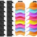 Fododo 2 Pack Hat Organizer for Baseball Caps, Hat Rack for Wall, Strong Adhesive & Screw-in Cap Holder Hats Hangers for Closet Door & Bedroom