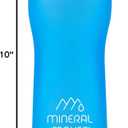 Magnesium Upgrade Alkaline Ion Mineral Water Bottle- 99.9% Pure Natural pH Water BPA Free Tritan Tumbler Coffee Sport Travel Office Outdoor Activities 500ml/16.90Oz (AQUA)