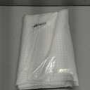 Barossa Design Waffle Weave White Shower Curtain Hotel Luxury Quality, Fabric Shower Curtains for Bathroom, Pique Pattern Cloth, Water Repellent and Machine Washable, Standard Size 71" x 72"