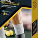 3M Futuro Sport Deluxe Black Ankle Stabilizer One Size Hook and Loop Strap for The Foot 46645ENR