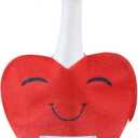 Valentine's Day Goose Outfit Love Heart Costume Red Porch Goose Clothes for 23 Inch Cement Statue Outdoor Lawn Yard Garden Patio Lawn Decor