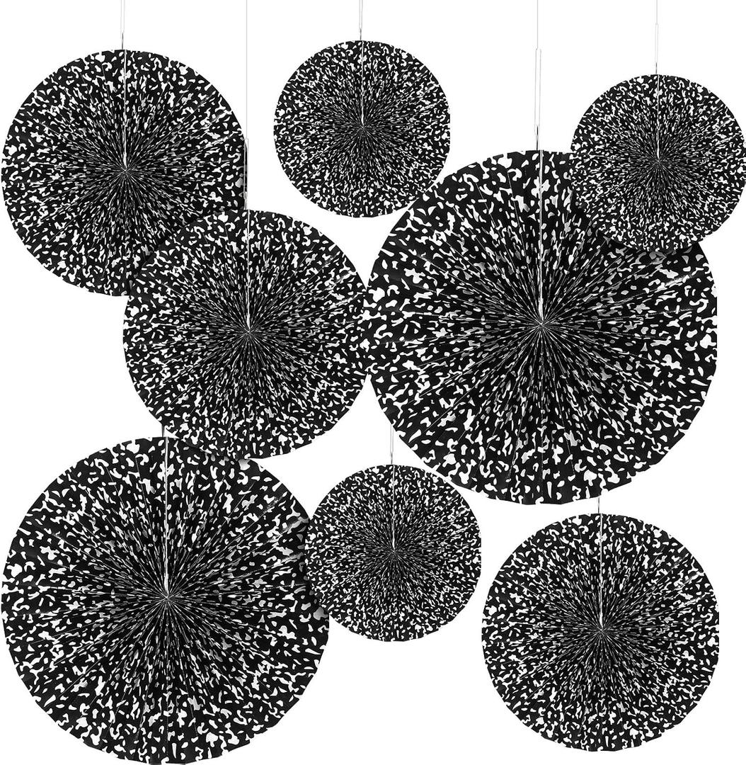 2 x MotiMind 8 Pcs Composition Notebook Paper Fans, Classroom Hanging Decor, Variety Pack