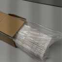 LazBlinds No Tools No Drill Cordless Bamboo Roman Shades, Light Filtering Window Treatment, Roll Up Bamboo Blinds for Window 39'' W x 64'' H, Whitewash B