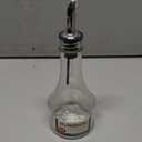 KegWorks Glass Syrup Bottle with Stainless Steel Pourer,transparent - 8 oz
