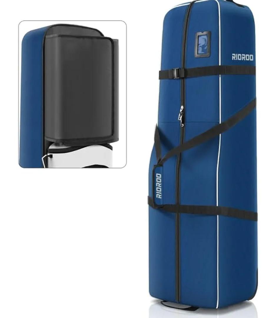 Golf Travel Bags for Airlines with Wheels, Soft-Sided 900D Oxford Cover, Padded Club Protection, Universal Fit Golf Gifts for Men and Women