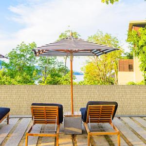 Natural 6FT X 16.4FT Reed Fencing Roll, Balcony Privacy Shade Reed Bamboo Fencing Garden Fence Border, Wind Block Sunshade Fence Screen for Outdoor Yard Patio Flower Bed Edge