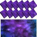 Hortsun 12 Pcs Fluorescent Light Covers Bulk, 4 x 2 ft Magnetic Fluorescent Drop Ceiling Lighting Covers Light Filter Shade for Home, Office, Hospital, School Classroom Decoration(Forest, Milky Way)