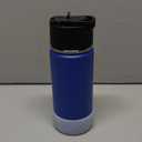 koodee Water Bottle with Straw 16 oz Stainless Steel Double Wall Vacuum Insulated Water Bottle BPA Free, Boys Water Bottle for School (Navy)