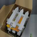 48 Pack White Classic Garden Fence Panels with 48 Fence Inserts, 6.69'' L x 7.87'' H