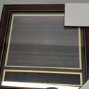 GraduationMall Graduation Photo Shadow Box Frame with Tassel Holder for 8x10 Pictures,Real Glass,Black Over Gold Double Mat,Wall & Tabletop Design