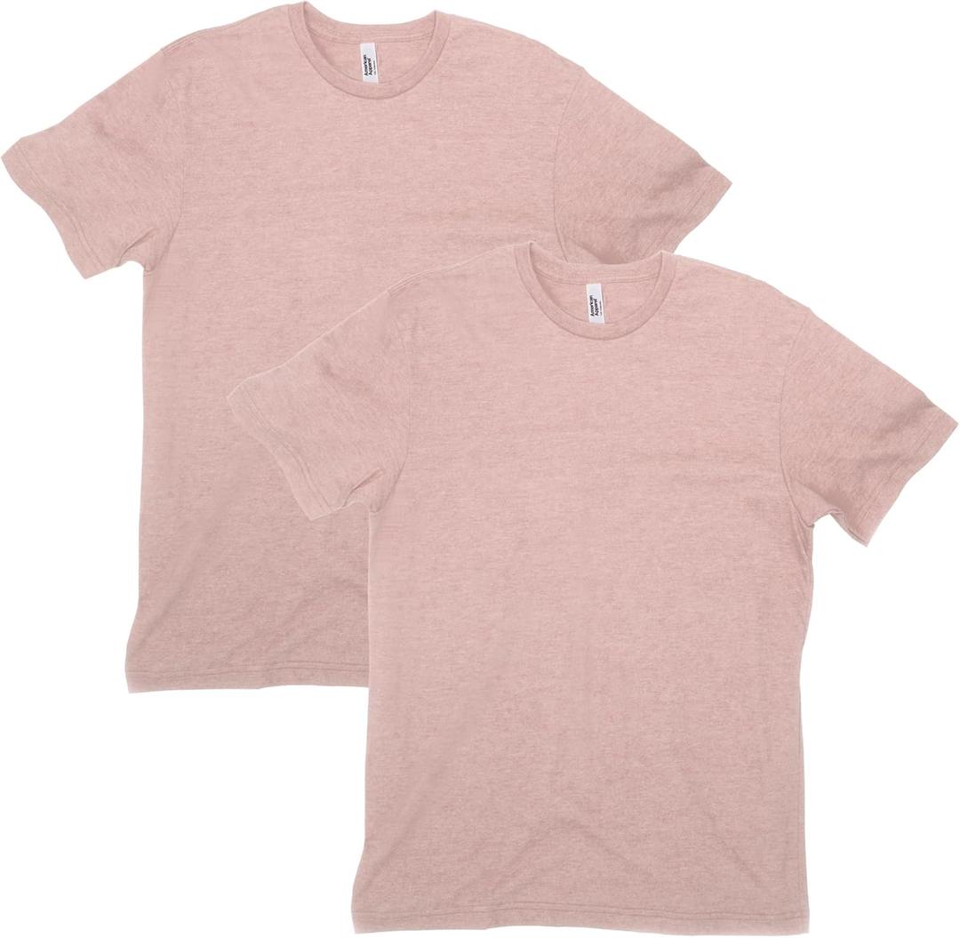 American Apparel Unisex-Adult CVC T-Shirt, Style G2001cvc, 2-Pack (Medium)