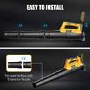 Ultra-Lightweight Cordless Leaf Blower(No Battery) Compatible with Dewalt 20V MAX Battery - 400 CFM/130 MPH Battery Powered Handheld Blower for Deck, Patio, Driveway,Yard,Garage Cleaning (Tool Only)