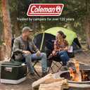 Coleman Portable Camping Chair with 4-Can Cooler, Cushioned Seat & Back with Side Pockets & Cup Holder, Carry Bag Included, Great for Camping, Tailgating, Firepits, Patio, & More, 24 Inches X 18.1 Inches X 7 Inches