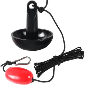CALPALMY Mushroom Anchor Kit 8 lb Anchor with 32 ft Marine Rope and Marker Buoy Ideal for Small Boats, Skiffs, Inflatables, Kayaks, and Canoe Trips