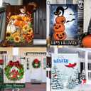 Seasonal Garden Flags Set of 10 12x18 inch Double Sided Yard Flags, Outside Small Garden Flag with Anti-Wind Clip and Stopper, Outdoor Holiday Lawn Decorative Decor