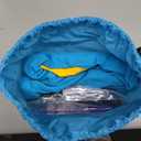 Y-STOP Kids Pod Swing Seat, Hanging Hammock Chair with Inflatable Pillow, Sensory Swing Chair with Pocket for Indoor and Outdoor (Blue Yellow)