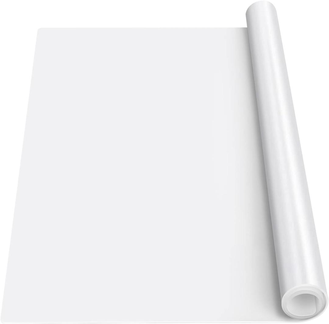 Silicone Mats for Kitchen Counter, Nonslip Silicone Mats for Crafts Countertop Protector Heat Resistant Mat (78.7 x 24 x 0.08, Translucent)