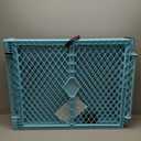Toddleroo by North States - Superyard Baby Play Yard: Freestanding 6 Panel Baby Playpen - Indoor or Outdoor Use - Made in USA - Encloses Up to 18.5 Square Feet - 26 Inches Tall - Aqua