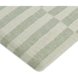 Babyletto Muslin Baby Bassinet Sheets for Girls & Boys - GOTS Certified Breathable Organic Cotton Cover - 360 Fitted, Premium, Soft & Cozy Rectangle Bedside Bassinet Sheets, Moss Green Offset Stripe