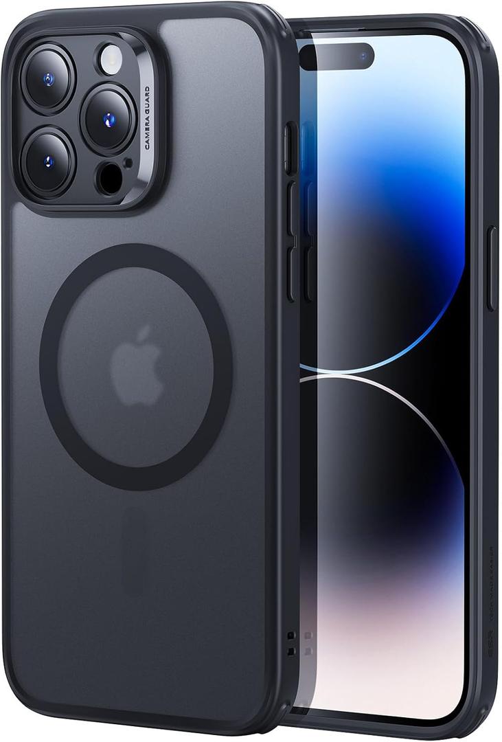 ESR for iPhone 14 Pro case, Translucent Matte Case, Compatible with MagSafe, Military-Grade Protection, Classic Series, Frosted Black