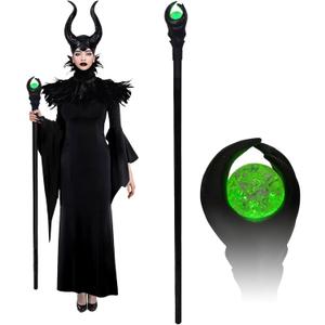 51Inch Green LED Light Maleficent Staff Magical Scepter Wand Wizard