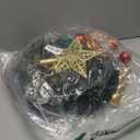 5 Ft Pop Up Christmas Tinsel Tree with Timer Warm White & Multi Color Change Lights Battery Operated Pencil Christmas Slim Tree with 25 Ball Ornaments & Star Xmas Home Indoor Holiday Decor (Green)