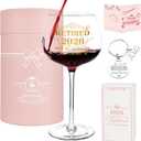 YeohJoy Retirement Gifts for Women 2026, Retirement Wine Glass Set - Retired 2026 Not My Problem Anymore, Goodbye Gift For Coworkers, Retired Gift Idea For Woman Colleague Boss