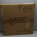 CLXEAST 21 Inch Modern Moving Gears Wall Clock for Living Room Decor,Industrial Steampunk Clocks for Farmhouse Home Decor,Roman Numerals,Gunmetal Nickel Finish