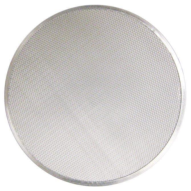 FSE 373-EQ-367020, Aluminum Pizza Screen, Seamless Rim, Even Airflow Design, 20" Diameter, Round Pizza Baking Screen, Silver, 1 Pack