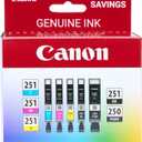 Canon PGI-250/ CLI-251 5 Color Amazon Pack